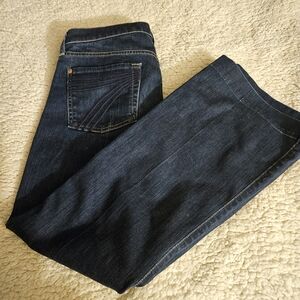 7 For All Mankind Dark Blue Flare Jeans